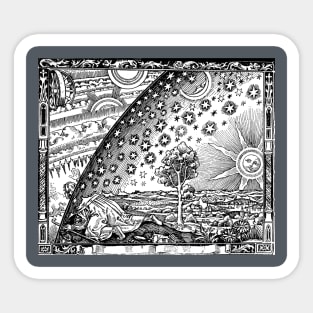 Flammarion engraving - Machinery of the Universe Sticker